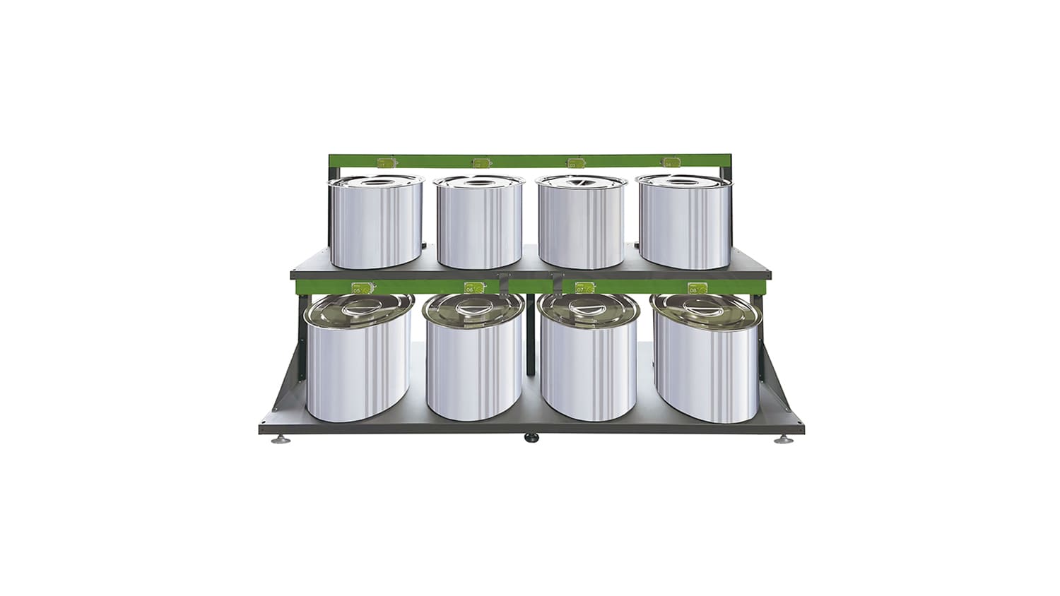 Dye Double Layer Storage Rack (Ladder Type)